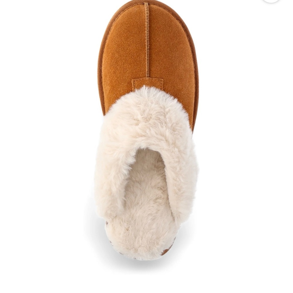 NWT Joyspun Women's Faux Suede Platform Clog Slippers Sz 8 - Picture 11 of 16